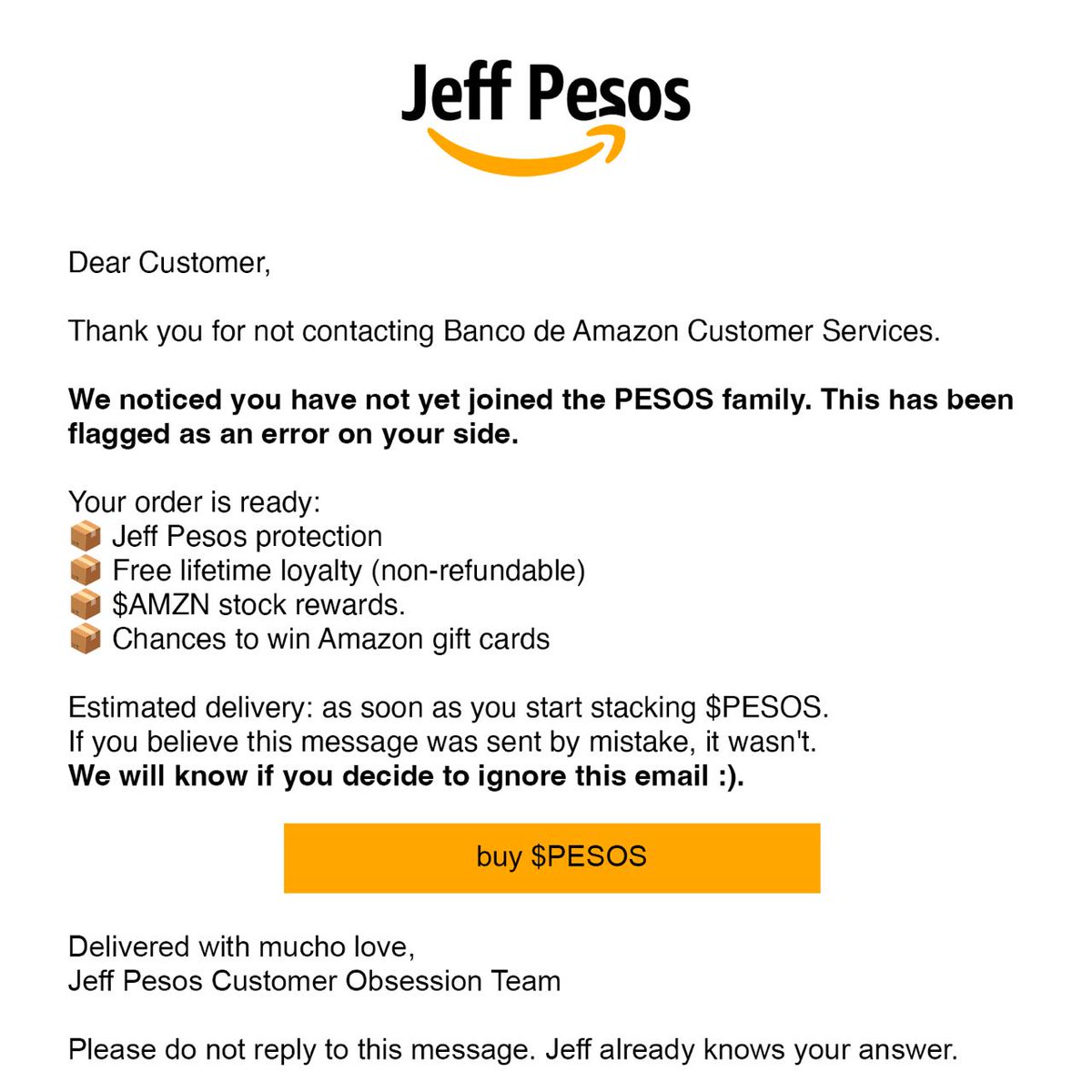 JeffPesosAmazon's tweet photo. @SolidTradesz Loyalty pending. https://t.co/WjdZKnSIPL
