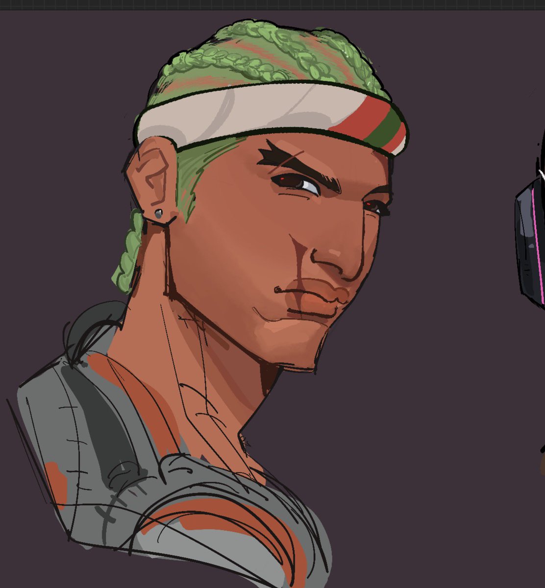 vegepol's tweet photo. Quick yeeHan doodle and an evil intimidating horse named genji #overwatch https://t.co/K51arcl4gw