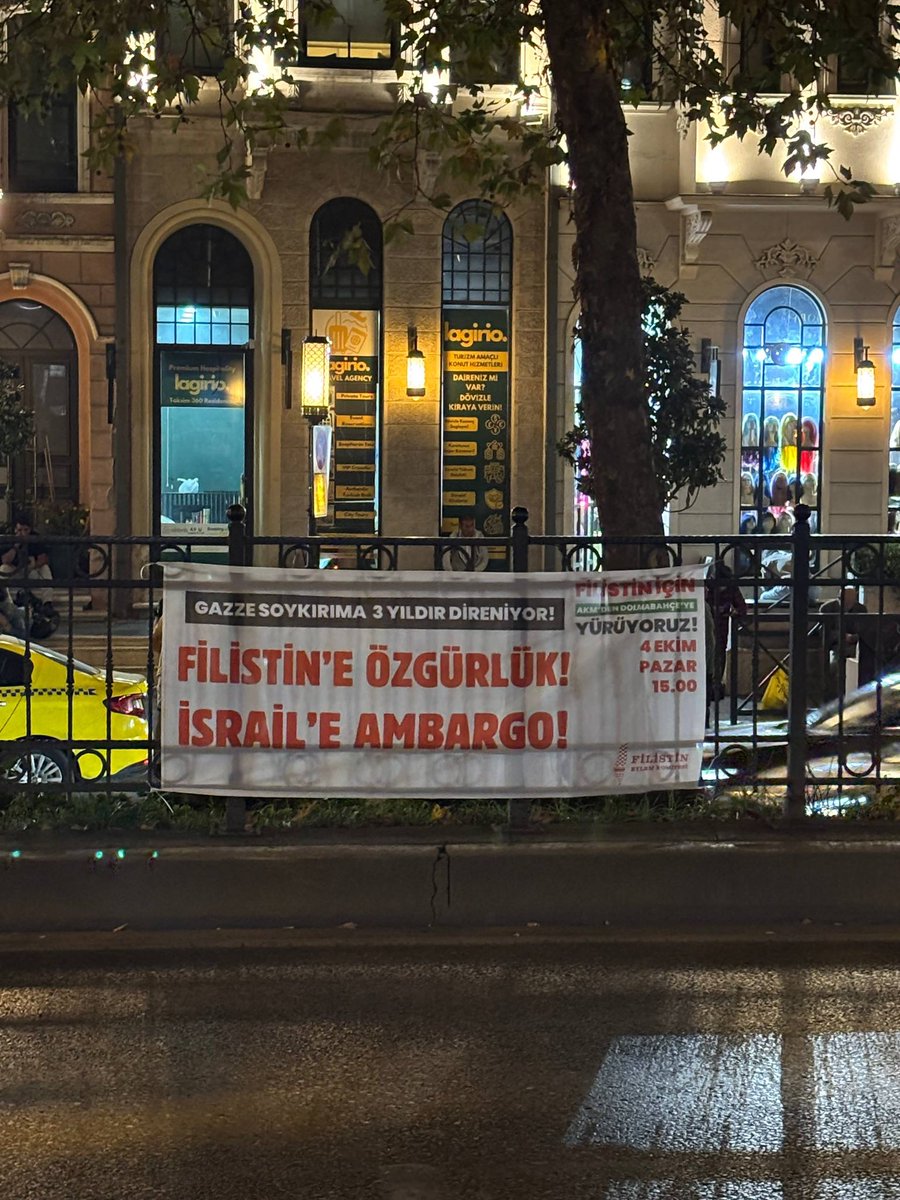 idpgenelmerkezi's tweet photo. 📍Alibeyköy - Osmanbey - Mecidiyeköy - Taksim, İstanbul

Gazze soykırıma 3 yıldır direniyor!

Filistin’e Özgürlük! İsrail’e Ambargo!

Bileşenlerinden olduğumuz Filistin Eylem Komitesi’nin 4 Ekim Pazar günü saat 15.00’te İstanbul’da gerçekleştireceği yürüyüşün pankartları asıldı. https://t.co/6Q2r6XR0y5