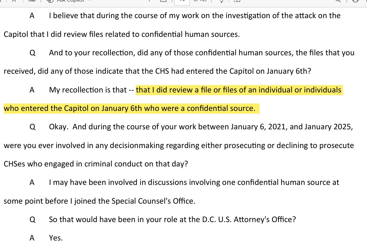 julie_kelly2's tweet photo. Cooney also confirmed the presence of FBI informants at the Capitol, including some who entered the building. Not only did US Attorney Matthew Graves and every judge deny J6 motions for disclosure on the use of FBI informants--except for what defendants forced out at trial--none of the informants who committed crimes were prosecuted when others were