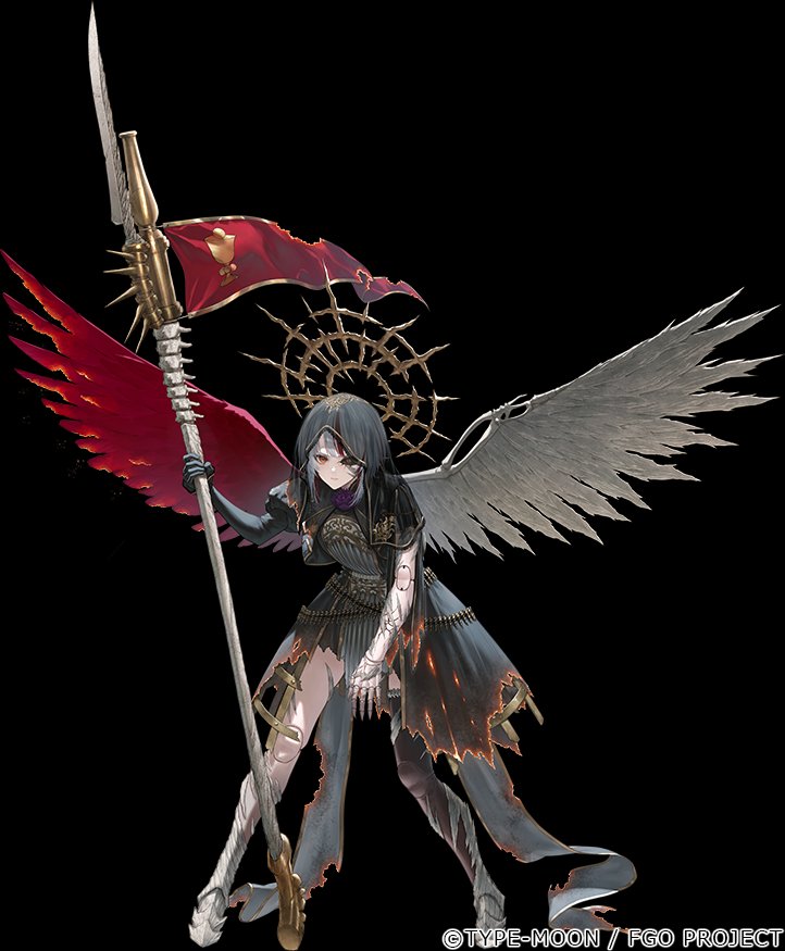 Daybreak_again's tweet photo. 【FGO】
『くたばれ！パンプキンファーム・スローター』
○小ネタ○
｢フシアナ・シロトチー｣
→急死したヤン・ジシュカを慕う兵士たちが自らを“孤児”と称して軍団を結成。

ピスタラとフス派の旗を掲げ、フス派の重視した聖餐式/赤(ワイン)と白(パン)の羽を生やす。
フス派デザインの結晶過ぎる
#FGO https://t.co/l5WqN2Jd2x