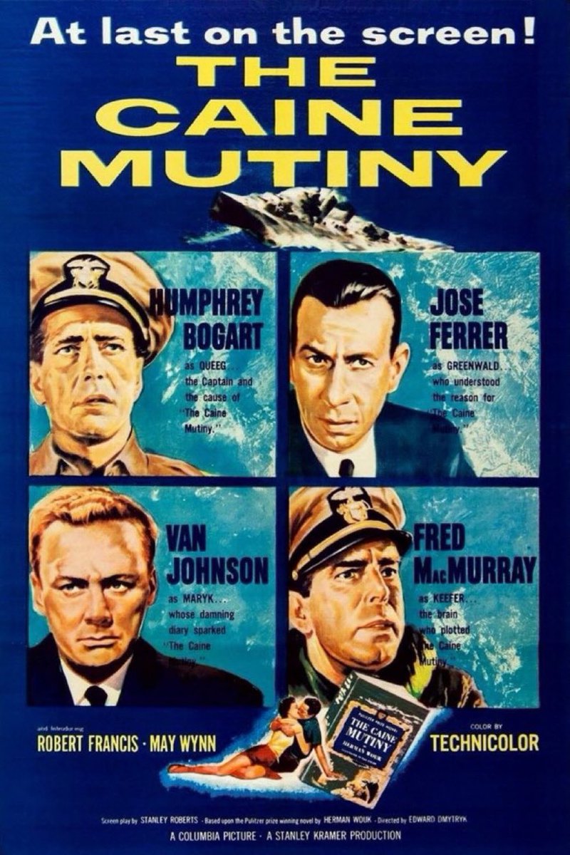 For_Film_Fans's tweet photo. An original Poster for 

THE CAINE MUTINY (1954) https://t.co/WGokr88oQU