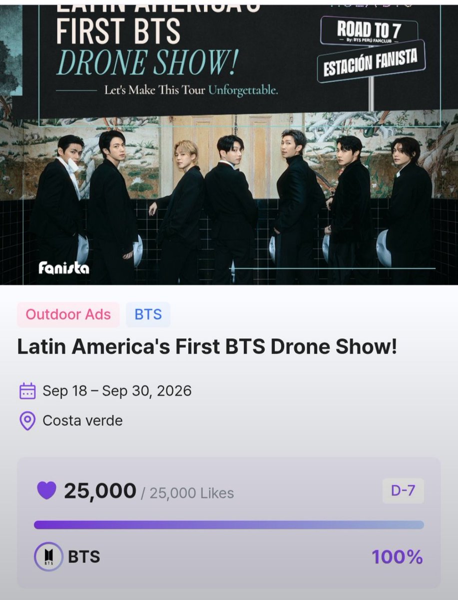 97milkjk's tweet photo. VAMOS CSMRE Y QUE DIGA “PERÚ FIRST BTS DRONE SHOW” PORQUE SOLO HIZO SU CHAMBA PERÚ https://t.co/gClYHlkJe9