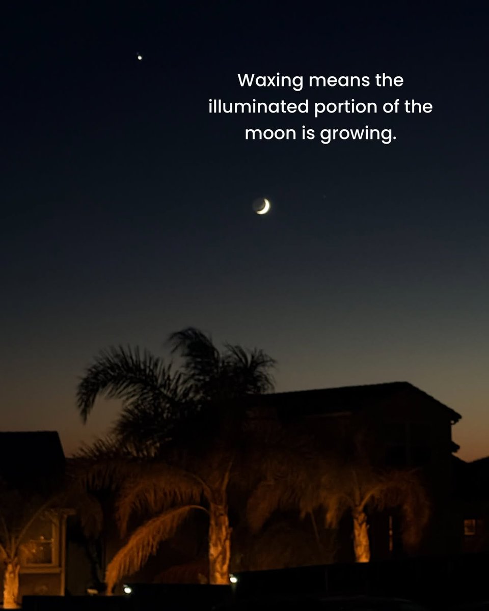JeneKappelyv's tweet photo. My husband and I were amazed by the waxing crescent moon we saw during our evening walk last night. https://t.co/7sXZSnjGxk