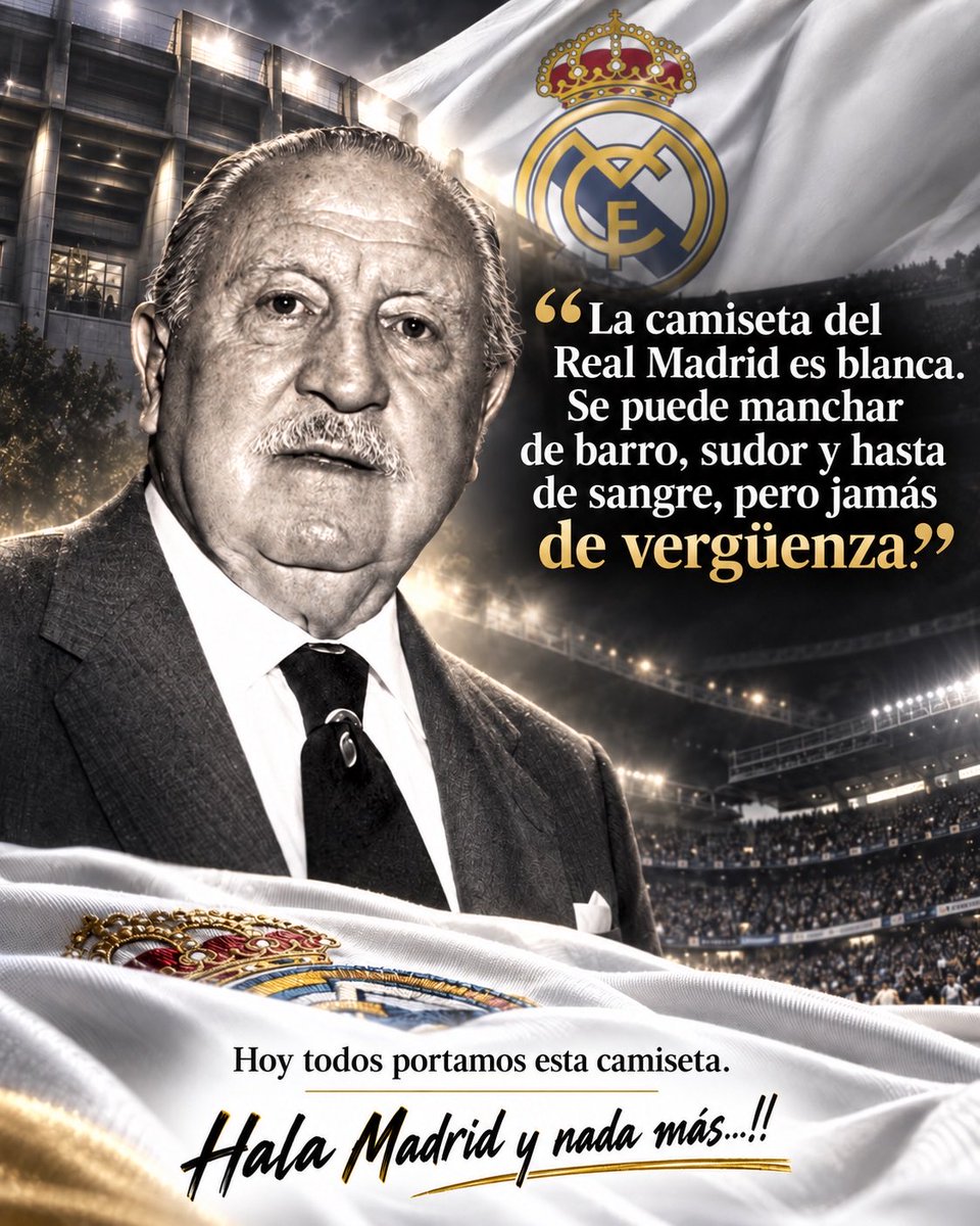 MarisolUSA's tweet photo. 📌 ¡EL REAL MADRID SE RESPETA! 🤍👑

Hoy hago un llamado a todos los madridistas que estamos en este mismo barco. 🚢
Por favor, difundamos cada post, foto o video de cualquier madridista que ayude a desenmascarar a Juanma Castaño y a cualquiera que pretenda mancillar el nombre de nuestro amado club.
Defender al Real Madrid no es solo responsabilidad de Florentino Pérez, de la junta directiva o del propio club. ¡Es responsabilidad de todos los madridistas!
Las redes sociales nos han dado una voz que antes no teníamos. Utilicémosla para compartir información, exigir respeto y respaldar a quienes defienden a nuestro Madrid con argumentos y pruebas.
No permitamos que las críticas sin fundamento, las campañas de desprestigio o los ataques contra nuestra institución queden sin respuesta.
Cada publicación compartida, cada mensaje difundido y cada madridista que alza su voz contribuyen a defender la historia y los valores de nuestro club.
Hoy, más que nunca, todos portamos esta camiseta y hacemos nuestras las palabras de Don Santiago Bernabéu:
«La camiseta del Real Madrid es blanca. Se puede manchar de barro, sudor y hasta de sangre, pero jamás de vergüenza».
¡Que se escuche nuestra voz! Porque el Real Madrid no es solamente un club de fútbol: es nuestra historia, nuestra pasión y nuestro orgullo.
¡HALA MADRID Y NADA MÁS…!! 🤍🏆
@realmadrid 

🤍🤍🤍🤍🤍🤍🤍🤍🤍🤍🤍
🚨🚨🚨🚨🚨🚨🚨🚨🚨🚨🚨