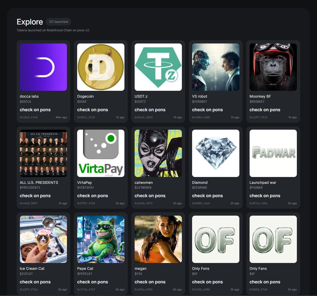 fonsfamilly's tweet photo. 121 tokens launched. 

Time to runs fons up. https://t.co/xG0aPFmelC