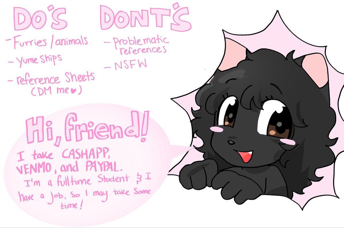 SpoonNG's tweet photo. 🐈‍⬛💗💗💗 - official commission sheet https://t.co/4d6OQXnjpX