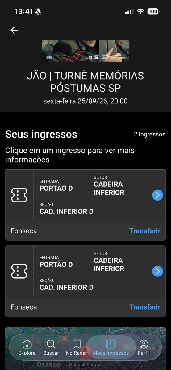 anapdscre's tweet photo. VENDO INGRESSOS - JÃO | MEMÓRIAS PÓSTUMAS 

25/09 - São Paulo
 CADEIRA INFERIOR  INTEIRA R$450 (negociável)

tags: vendo, compro, Jão, memórias póstumas, venda, compra, show

também postei o anuncio na buyticket https://t.co/wX2dat7LeY