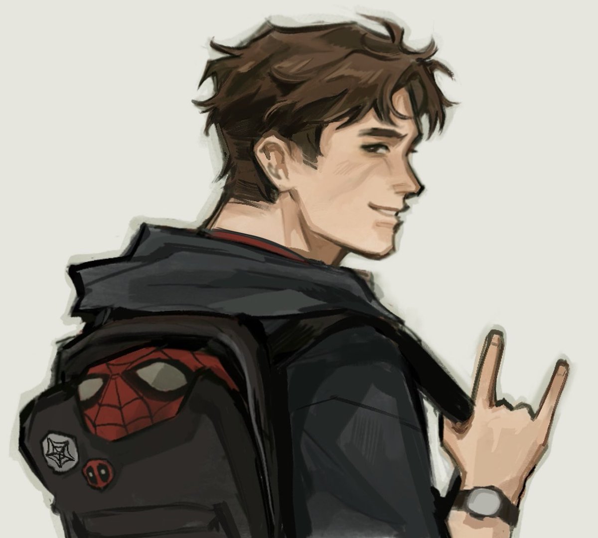 phytaten's tweet photo. hmm peter #spiderman #peterparker https://t.co/LVtgBGwCva