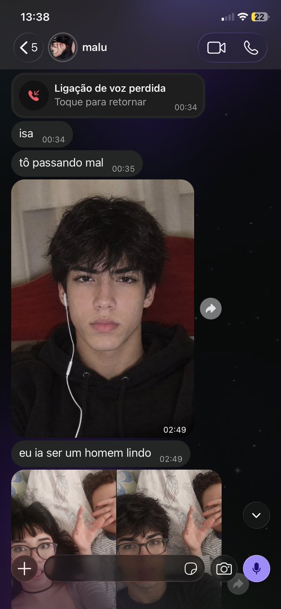 _aaahhis's tweet photo. meia noite e meia de uma terça feira a malu me ligando pra falar que ela seria um homem tesudo https://t.co/bg5DjQSDmd