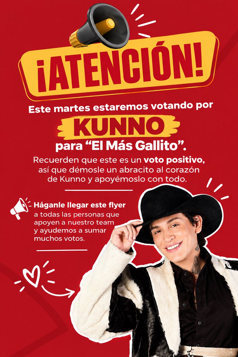 mariannamn_'s tweet photo. 🚨 LLAMADO AL TEAM FUNADOS 🚨
Mane, Kunno, Azalia, Mono, Kenny y Bebeshita

Este martes nos estaremos organizando para votar por KUNNO 💘 para el premio del “Mas Gallito”

Recuerden que es voto POSITIVO‼️Compartan esta info con las demás personas del Team

#LaGranjaVIPMX https://t.co/nq8yKwS7jW