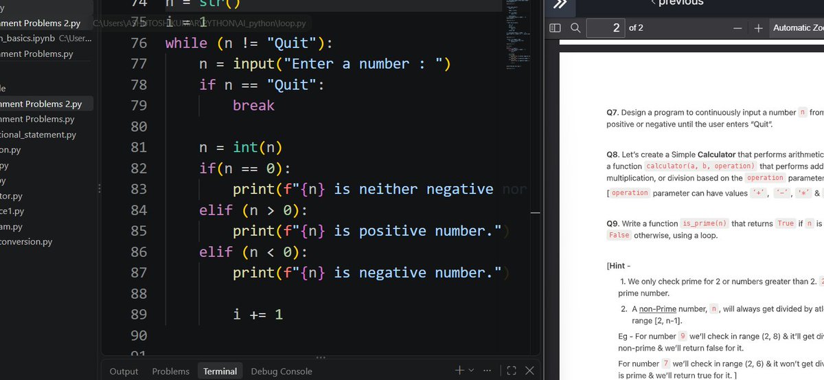 codeak07's tweet photo. Day 26 🚀
Today I practiced Python problems and worked on pattern programs in C.
Strengthening my logic and problem-solving skills through practice. 💻🧠
One problem at a time. 🔥
#Python #CProgramming #CodingJourney #100DaysOfCode #CodeAK https://t.co/NXrlcaK1gj
