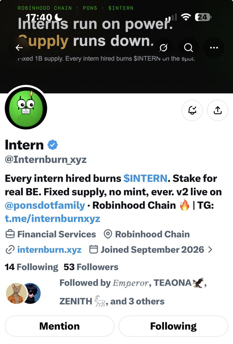 Lordvibezzz's tweet photo. you know all those token you buy and get to earn other tokens ? i just found one early runner that is paired to $WETH, which means you get paid $WETH just for holding $INTERN 

turn on post noti for more details about this soon 

seems we about to eat good on @Internburn_xyz https://t.co/wukxSoOVqe