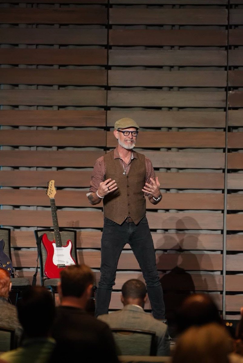 catalystcorpfcu's tweet photo. What if the key to innovation is asking a different question? ❓Virtuoso Guitarist Mike Rayburn is helping attendees explore new ways to think, lead and grow during "The What If...?" Experience. #StrategicSummit2026 #CUatSummit #leadership #innovation https://t.co/aal9xulWVn