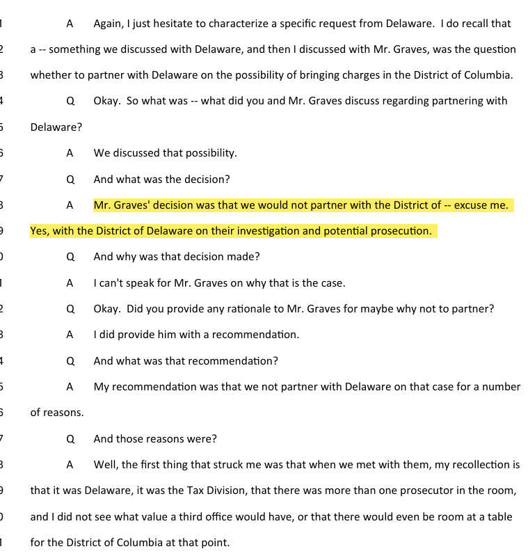 julie_kelly2's tweet photo. Cooney also said he concurred with the decision by DC US Attorney Matthew Graves--a former Biden campaign advisor appointed by Biden in 2021 to the powerful role--not to partner with Special Counsel David Weiss in the investigation into Hunter Biden for tax crimes.

One reason? Too many DOJ resources were being spent on Jan 6 at the time 😂