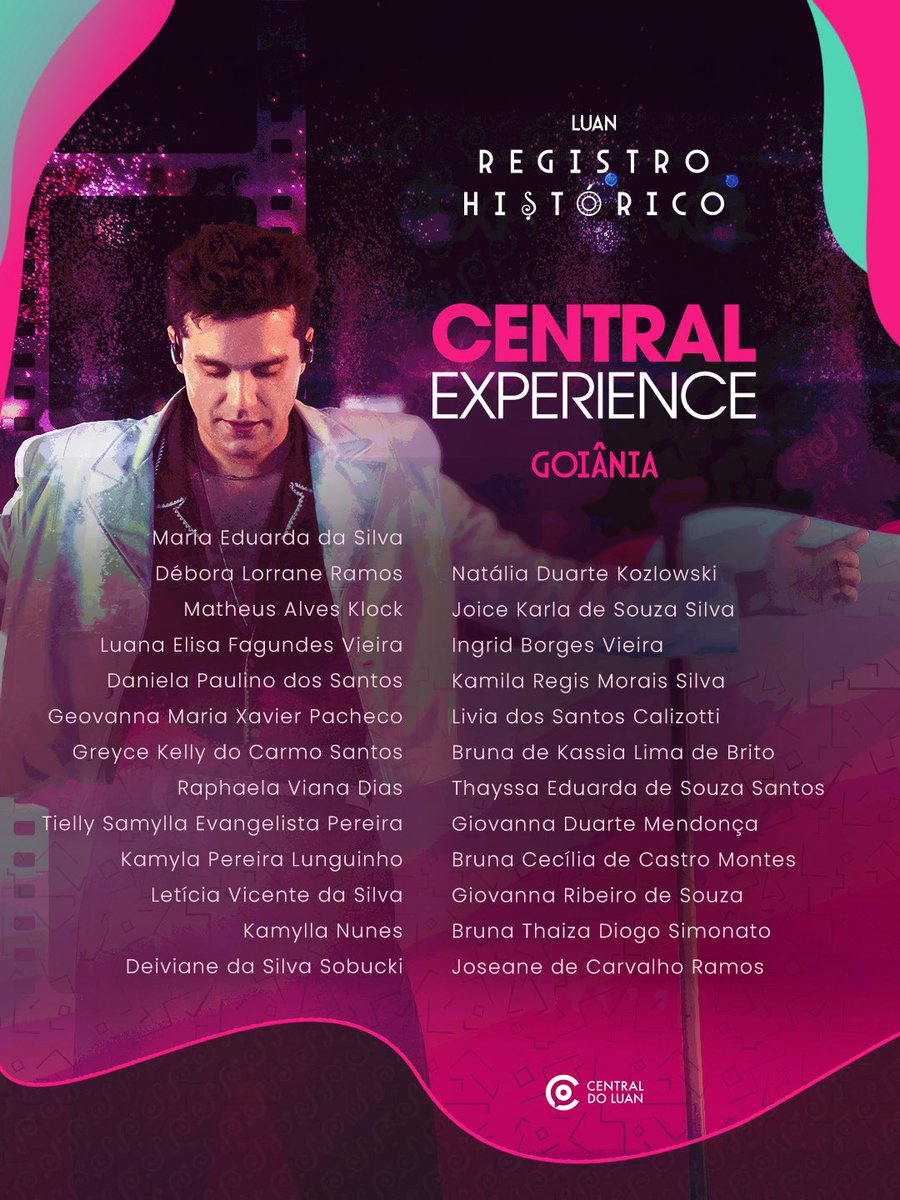 centraldoluan's tweet photo. RESULTADO CENTRAL EXPERIENCE | REGISTRO HISTÓRICO

Parabéns, pessoal! Vocês foram os sortudos selecionados para viver uma experiência única no @registrohistorico em Goiânia. 🩷

O contato será realizado ainda hoje via e-mail. https://t.co/YoZ1BDLxRF