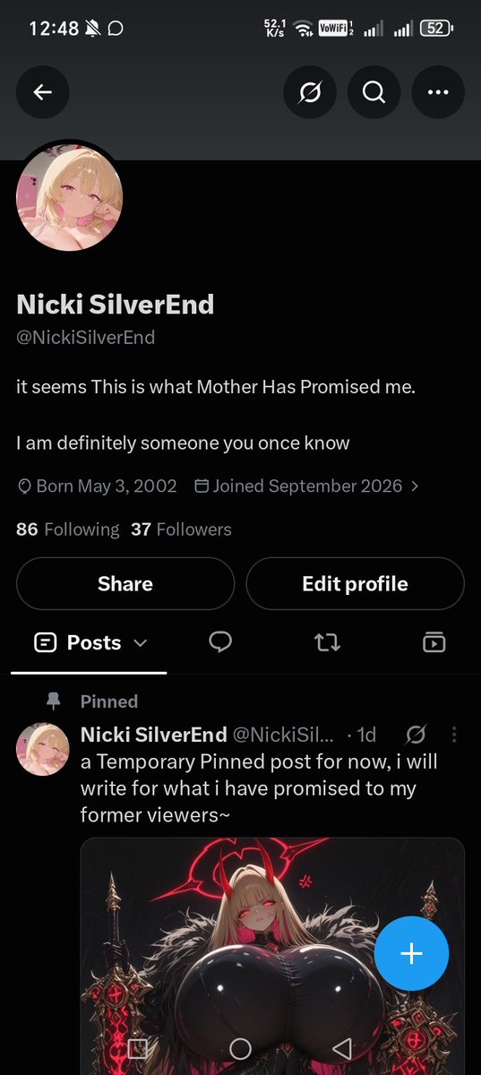 NickiSilverEnd's tweet photo. For less than a day of my absence
I quite got a lot of loyal people still believe in ne https://t.co/4ud6MNmJWa