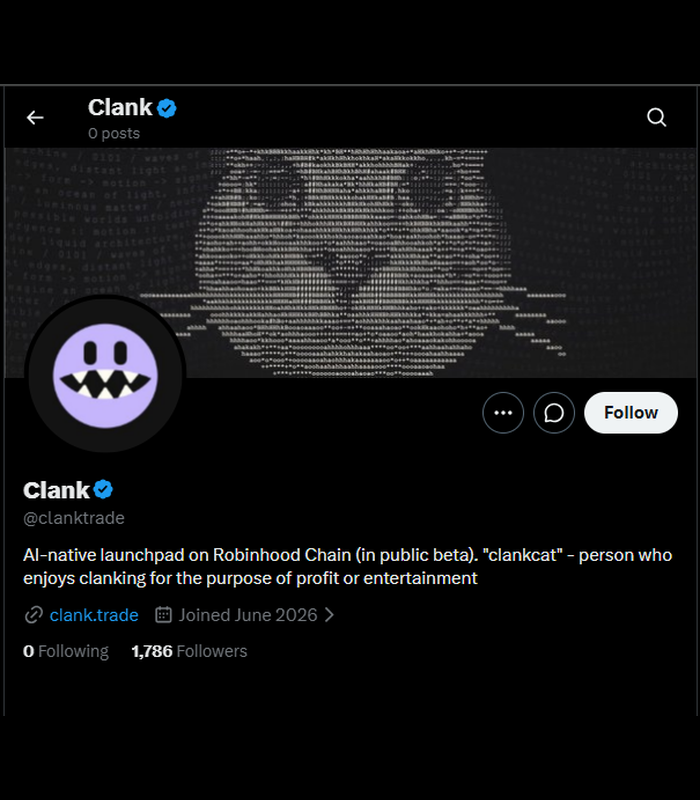 ProMint_X's tweet photo. These are guys behind solana:HeLp6NuQkmYB4pYWo2zYs22mESHXPQYzXbB8n4V98jwC 

At ATH was valued at $2B

Now they’ve built a new launchpad

@baoskee and the ex-@daosdotfun team created a new launchpad that could directly compete with $PONS: 

@clanktrade

The platform's main runner right now is $AGI

So we’re looking at an AI meta backed by experienced devs

Clank’s official account hasn't even posted yet, but $AGI market cap is already at $2M

The official launch hasn't even happened, yet the platform is already pulling numbers

The founder stated on Telegram that they have a 3-GPU cluster serving 700K users with AI characters.

His direct comment: "clank trade will be big"

I'm bullish, bro