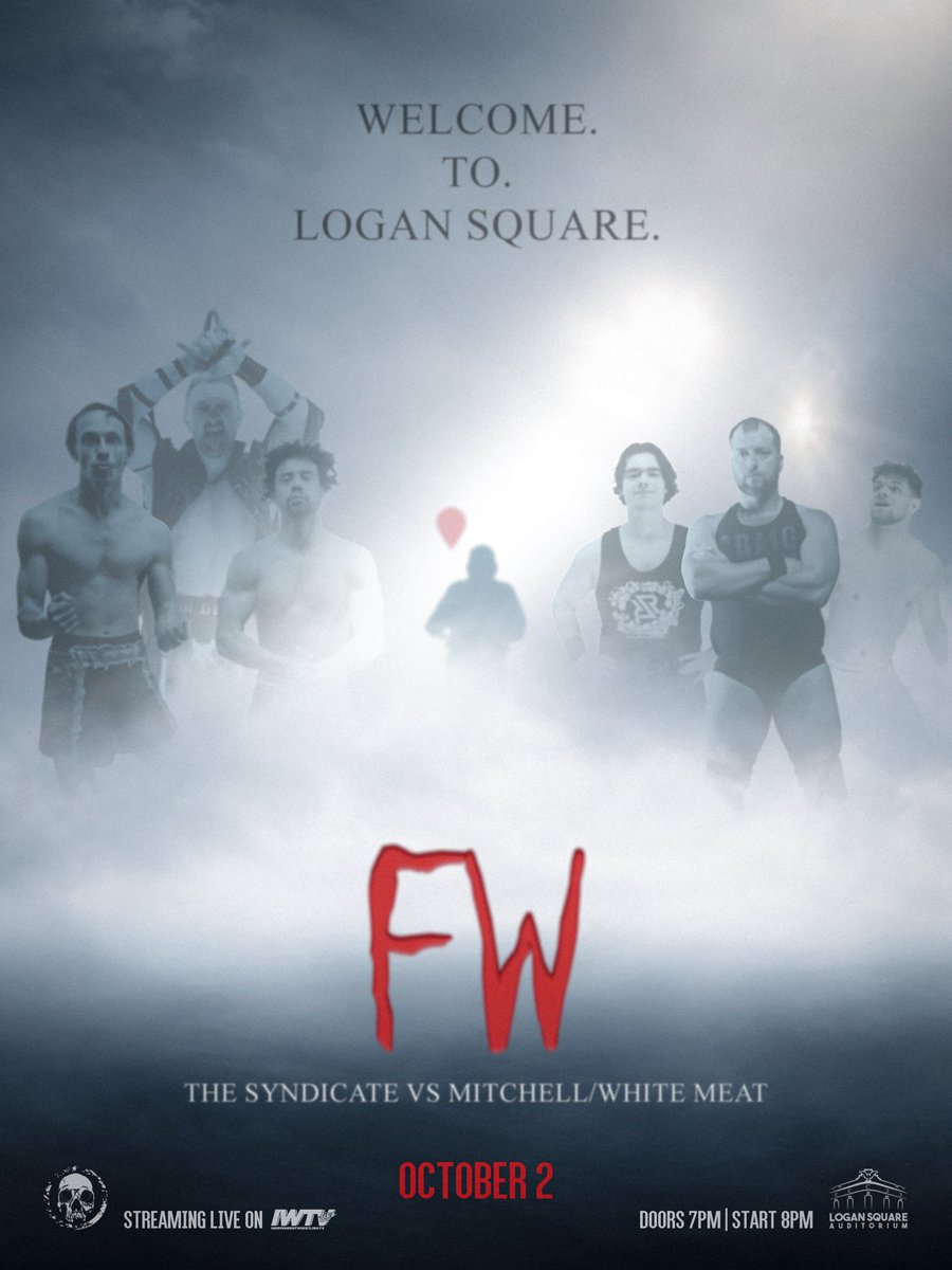 FreelanceWres's tweet photo. Match Announcement!!!
🎟️: https://t.co/M1azilsNvJ 🎟️ 

Trios Match:
Bang/Mathews/Mercer w/James Russo
Vs
Mitchell/Reeves/Ambrose

Welcome to Logan Square
#FWWelcome

Fri 10/2/26
Logan Square Auditorium
2539 N Kedzie Blvd   
Chicago, IL 60647    

Doors: 7p 
Bell: 8p

Streaming LIVE on https://t.co/QFJZ0gaVu2