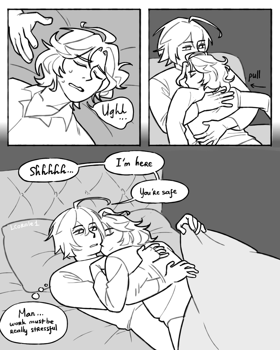 Lcorale1's tweet photo. The curse gives Mitya nightmare and I think this is how he copes #Alyomitya https://t.co/QzZS571Ksn