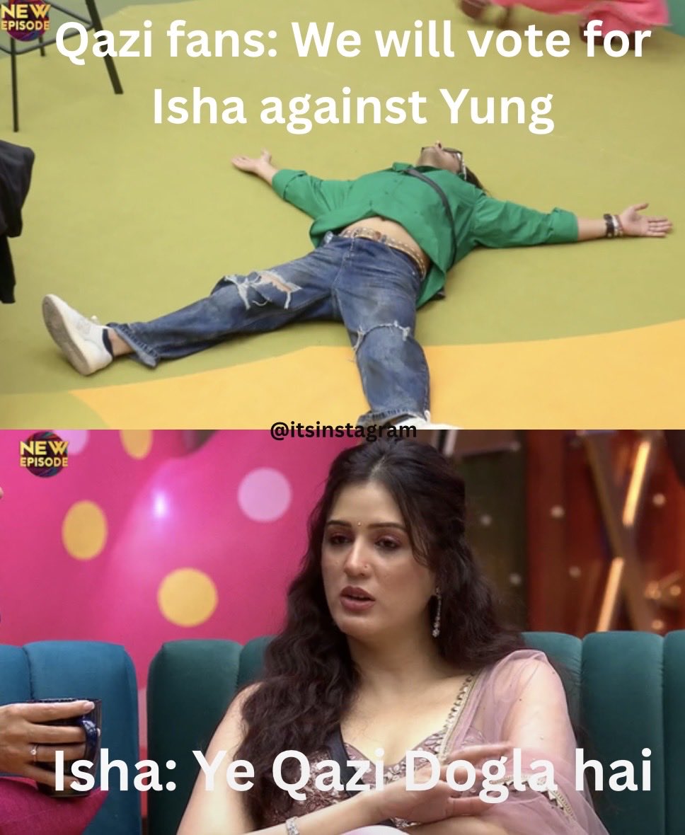 itsinstagram's tweet photo. Na #QaziTouqeer ko game mein kuch aata
Na iske Fans ko sharam

#YungDSA #BiggBoss20 #BB20 https://t.co/hWDHDyGWQ5
