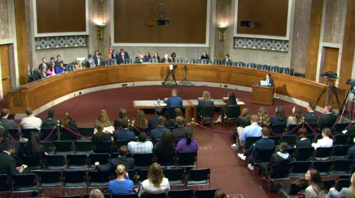 SenAshleyMoody's tweet photo. Every single female Republican Senator on the Judiciary Committee showed up today to talk with female athletes about the dangers and fairness of allowing men in women’s sports.

Not a single female Democrat questioned a witness. https://t.co/9PTC88Oqy7