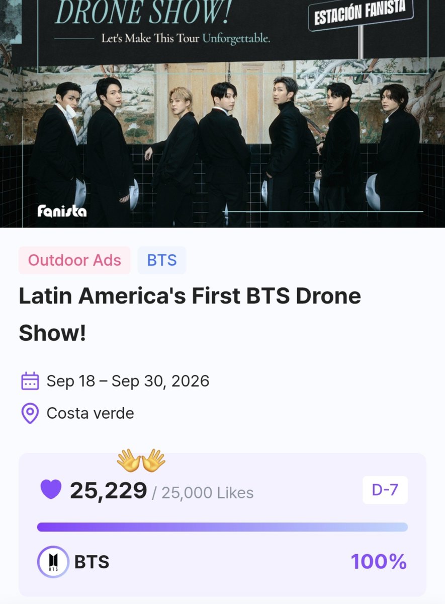 ccarmypee's tweet photo. OFICIALMENTE PERÚ SE CONVIERTE EN EL PRIMER PAÍS DE LATINOAMERICA EN REALIZAR EL SHOW DE DRONES PARA BTS 🇵🇪‼️ https://t.co/g6rvDH2SE5