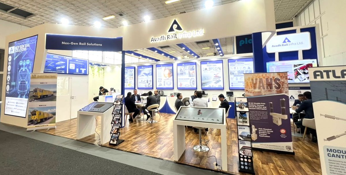 avadhrailinfra's tweet photo. Day 2 at #InnoTrans2026 brought valuable insights into emerging rail technologies and global collaborations. Avadh Rail Infra Ltd. continues to explore partnerships shaping the future of rail mobility.

#AvadhRailInfra #GlobalCollaboration https://t.co/ZsmL4OBPAe