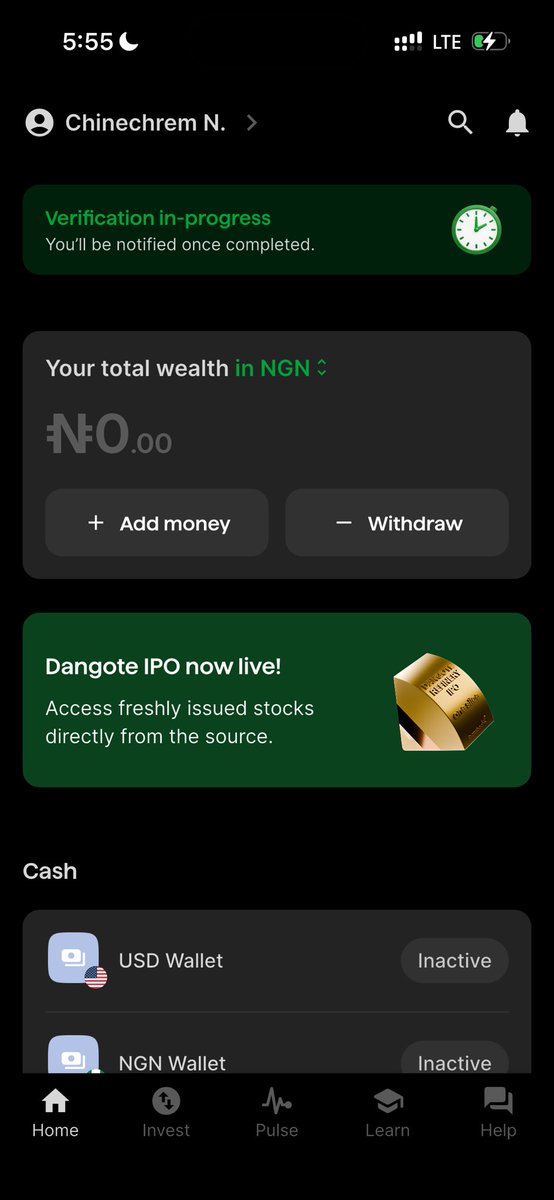 Neche0587's tweet photo. @investbamboo My bank account has been under verification for the past one week https://t.co/mPDsONSz9B