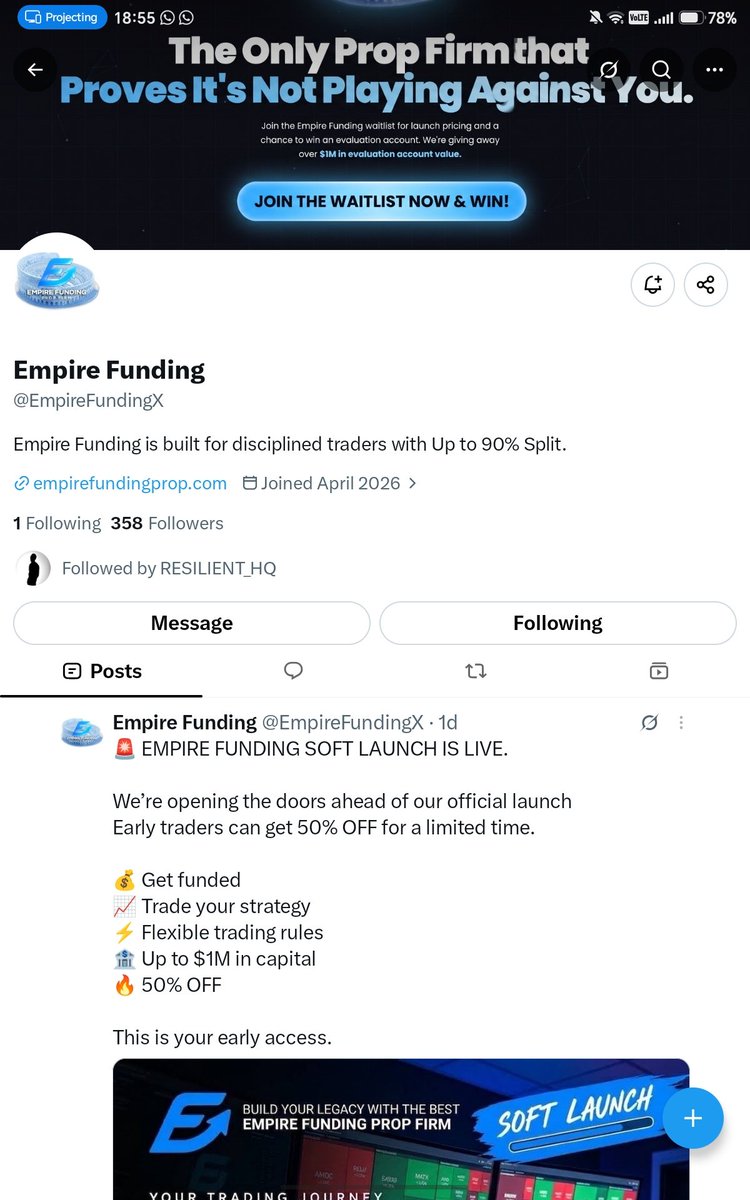 TimNazil's tweet photo. @tradelockermain @EmpireFundingX @deartrader__ 
@Senior_Sley https://t.co/spNN0WBsRl