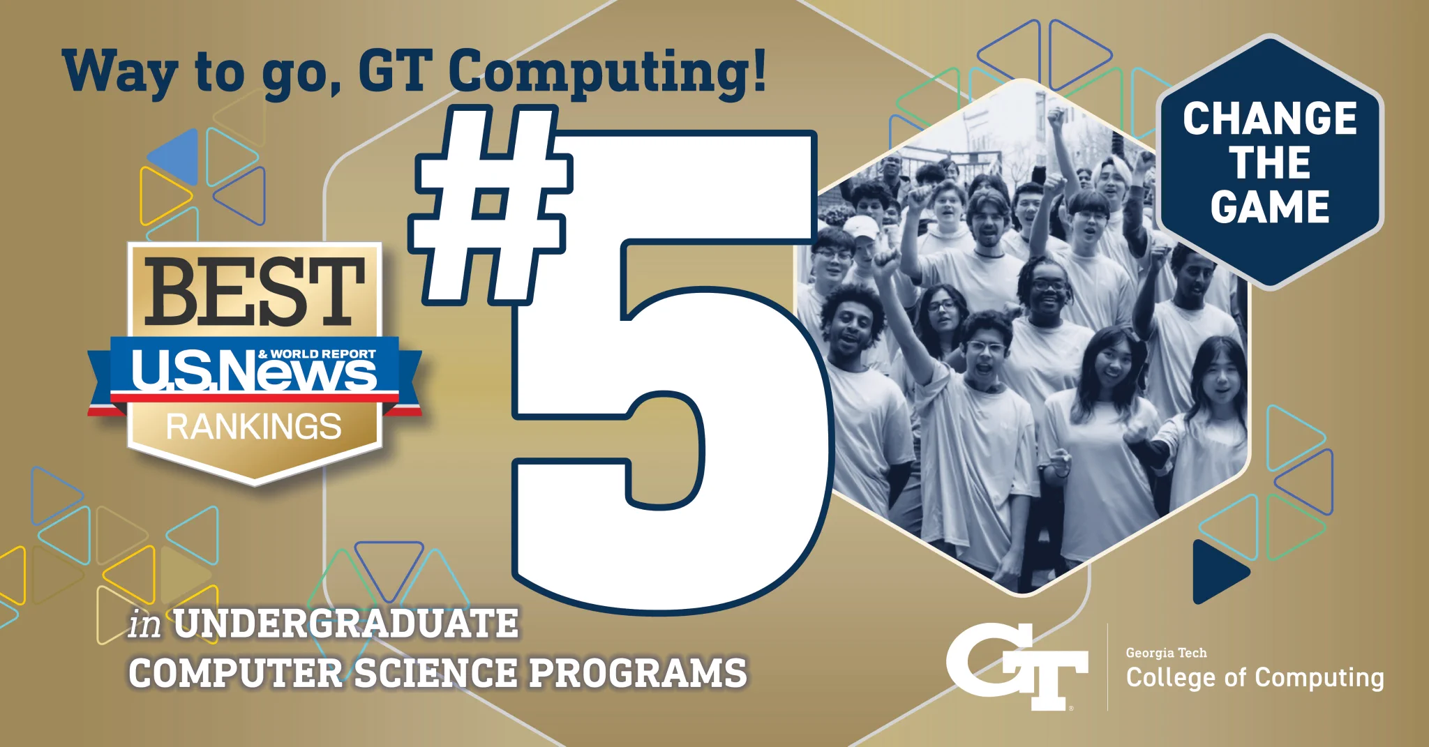 #GTComputing has been named No. 5 for undergrad CS programs in the 2027 U.S. News Best Colleges. 