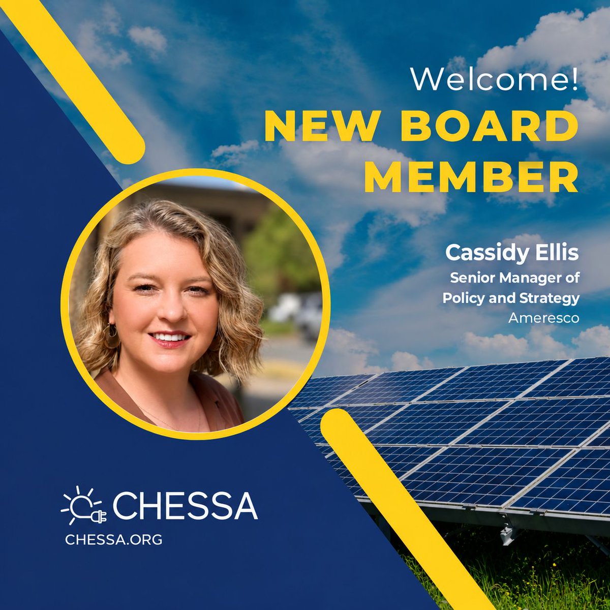 SolarChesapeake's tweet photo. Please join us in welcoming our newest CHESSA Board members: Lindsay Cherry, Lia Morrison, Ed Brolin & Cassidy Ellis! Welcome back to David Murray & Nicole Rentz. Congrats to our new Executive Committee, led by President Ally Niphakis!
#CHESSA https://t.co/eVDLawONFG