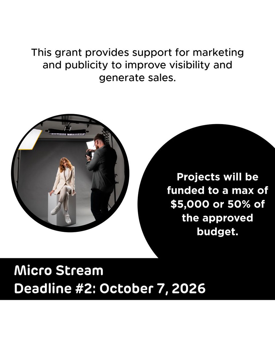creativesask's tweet photo. 🔔 The second deadline is approaching for the Micro Stream of our Marketing Grant! 

🚀 This grant provides support for marketing and publicity to improve visibility and generate sales. We offer two streams of funding depending on the scale of the project – Major and Micro. https://t.co/eNvMEMagaa 

The Micro Stream is for smaller, more sharply focused marketing projects. 
 
Deadlines:  

🚨 Deadline 2: October 7, 2026 

Deadline 3: January 6, 2027 

For detailed guidelines, application instructions, and deadlines, visit our website: https://t.co/iaoxGKlsEg 

📸: Kaiju Wars video game trailer, created with support from the Marketing Grant for Foolish Mortals Games. 

#CreativeSaskatchewan #MarketingGrant #ApplyNow #CreativeSK #SKTalent