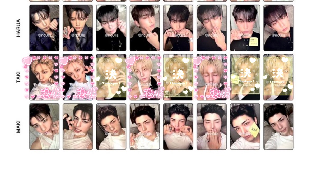 popo5497's tweet photo. &amp;TEAM 交換 トレカ Mark on Me

譲：画像1・2枚目 EJ FUMA NICHOLAS YUMA JO
求：画像3・4枚目 同種TAKI

郵送or8日ポプア手渡し可能です。
検索からでもお気軽にお声掛けください🍀 https://t.co/YxU9h3446n