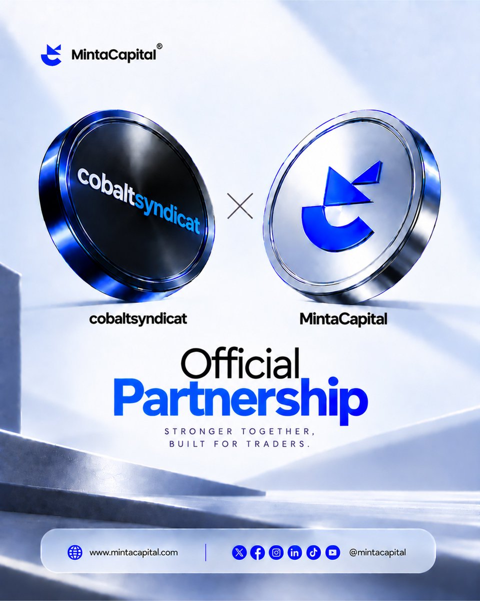 cobaltsyndicat's tweet photo. π¨ NEW PARTNERSHIP ALERT π¨
Cobalt Syndicate is officially partnered with Minta Capital π€π₯
Excited to work together and bring more opportunities to our community.
This is just the beginning. π
Welcome to the family, Minta Capital π₯
#CobaltSyndicate #MintaCapital #Trading https://t.co/hXK7zrY436
