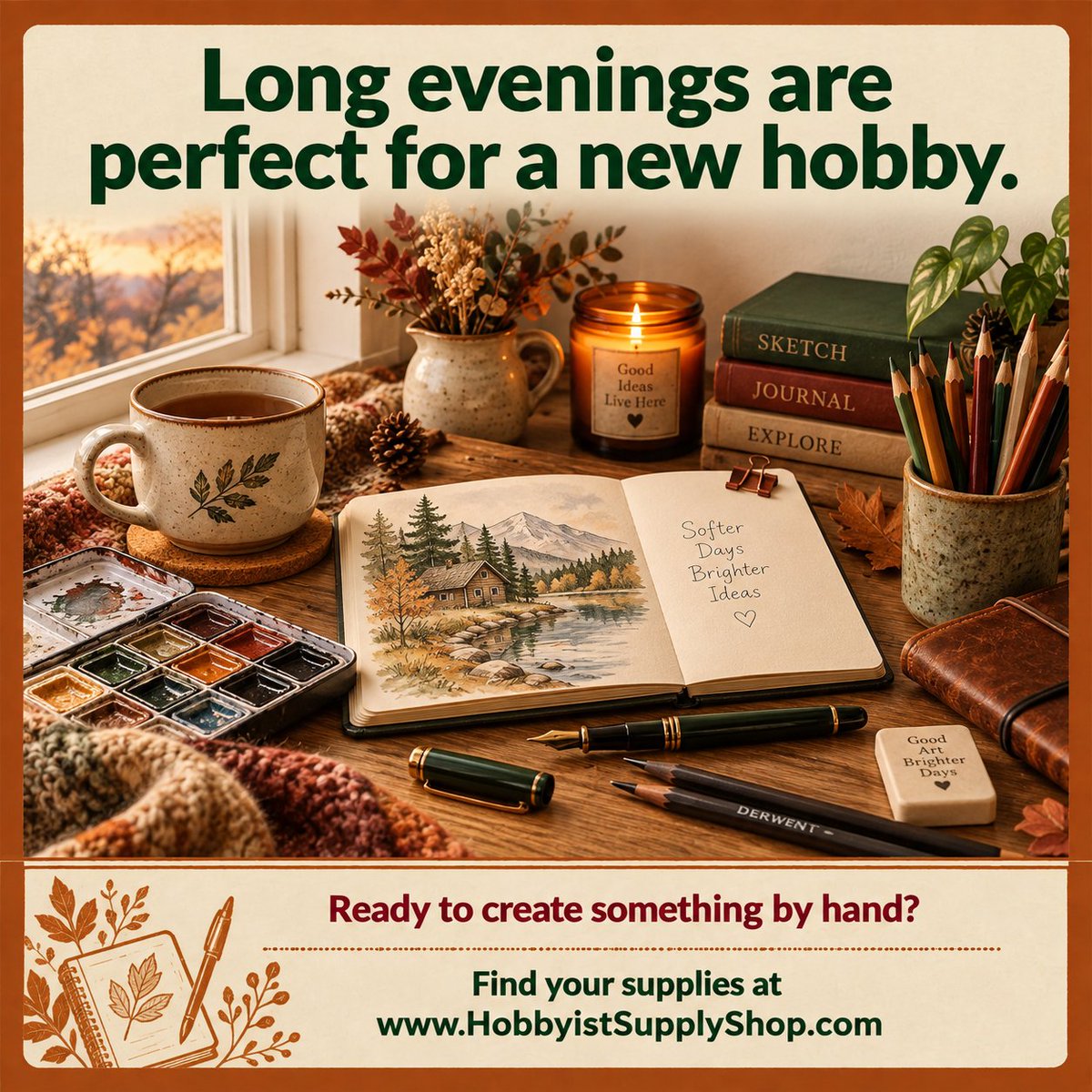 HobbyistSupply's tweet photo. Get your supplies from ππhttps://t.co/9sbuhXvqId
#CreativeHobbies #NewHobby #BeginnerCrafts #MakersGonnaMake #LearnSomethingNew #ScreenFreeActivities #DigitalDetox #Crafting #DIYProjects #MakeSomething #HobbyistSupplyShop https://t.co/1ePkTMx5AO