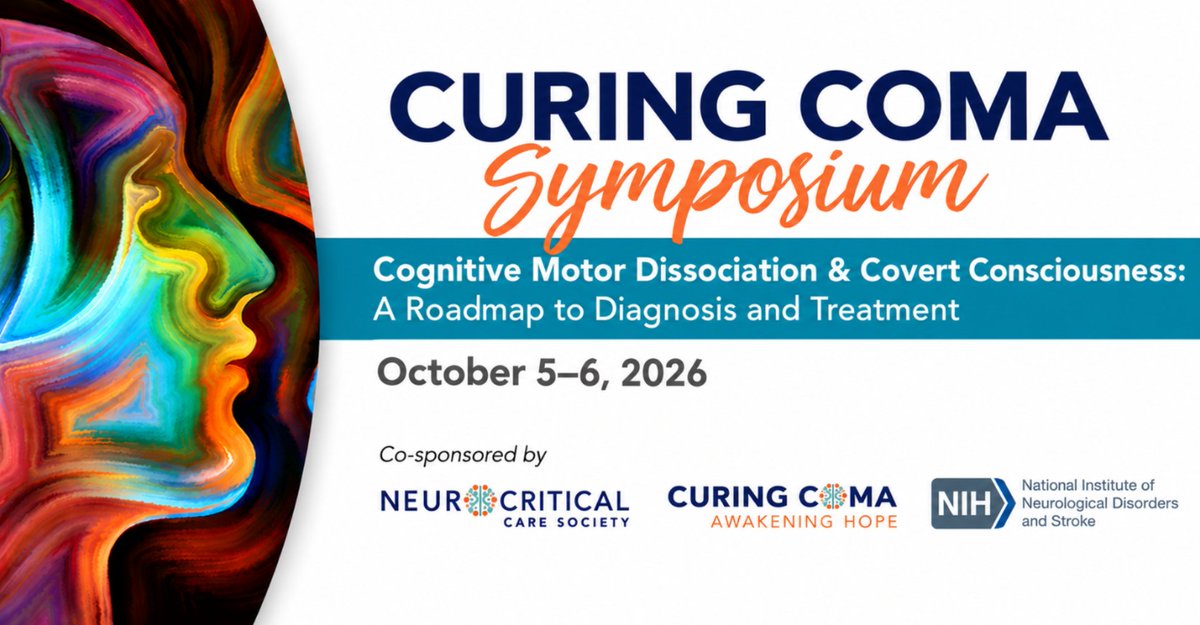 CuringComa's tweet photo. Learn more about Cognitive Motor Dissociation &amp; Covert Consciousness: A Roadmap to Diagnosis and Treatment, a two-day hybrid symposium taking place October 5-6. Register to attend today: https://t.co/GNh6vPQoIP https://t.co/cWXaIZ56qT