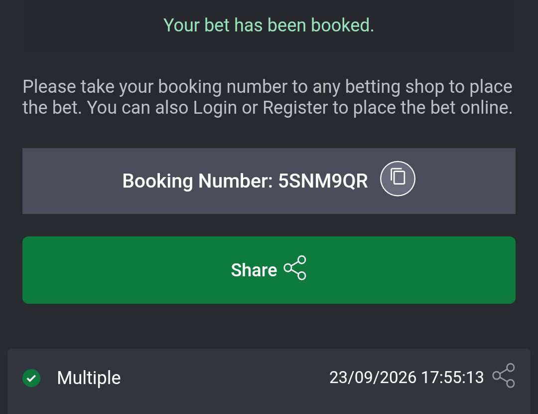 MOE__BOY's tweet photo. 100 odds on Bet9ja: 5SNM9QR

Splits. 14 odds- 5SNMH6X 7 odds- 5SNMJM7

Bet responsibly 🔞 #Bet9jaCode https://t.co/liZconE2Uh