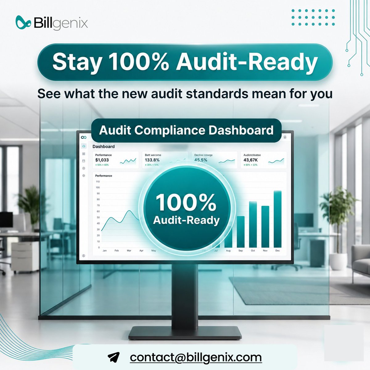billgenix's tweet photo. Be 100% audit-ready with BillGenix! Our system keeps you compliant with the 2026 DWC audit standards. Don’t wait—protect your practice today! #AuditReady #ComplianceExcellence #BillGenix #RevenueCycleManagement https://t.co/XenOdgyIvj