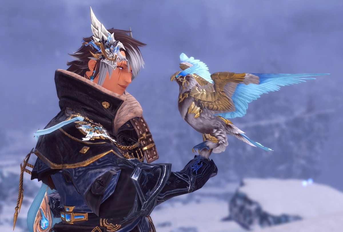 Kamgigari's tweet photo. Delta's new birdie!! Her name is Sváfa :]

#ffxiv #kamwol https://t.co/1kgmgsTUMu