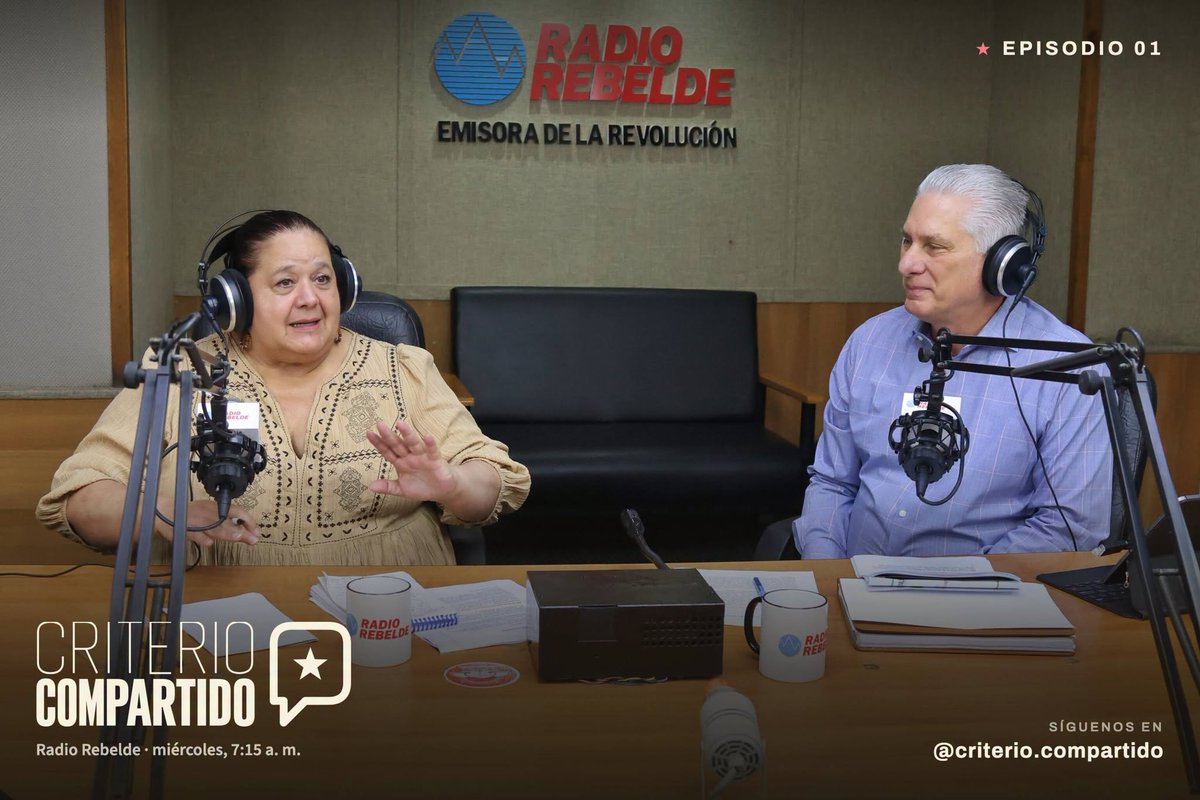 ICuba8's tweet photo. Ya está disponible el primer episodio de "Criterio Compartido"
En esta primera emisión @DiazCanelB conversa sobre:
✅ La producción nacional
✅ La crisis energética
✅ Las transformaciones económicas del país
#SanctiSpíritusEnMarcha 
#Cuba https://t.co/jDRtkNTf6e