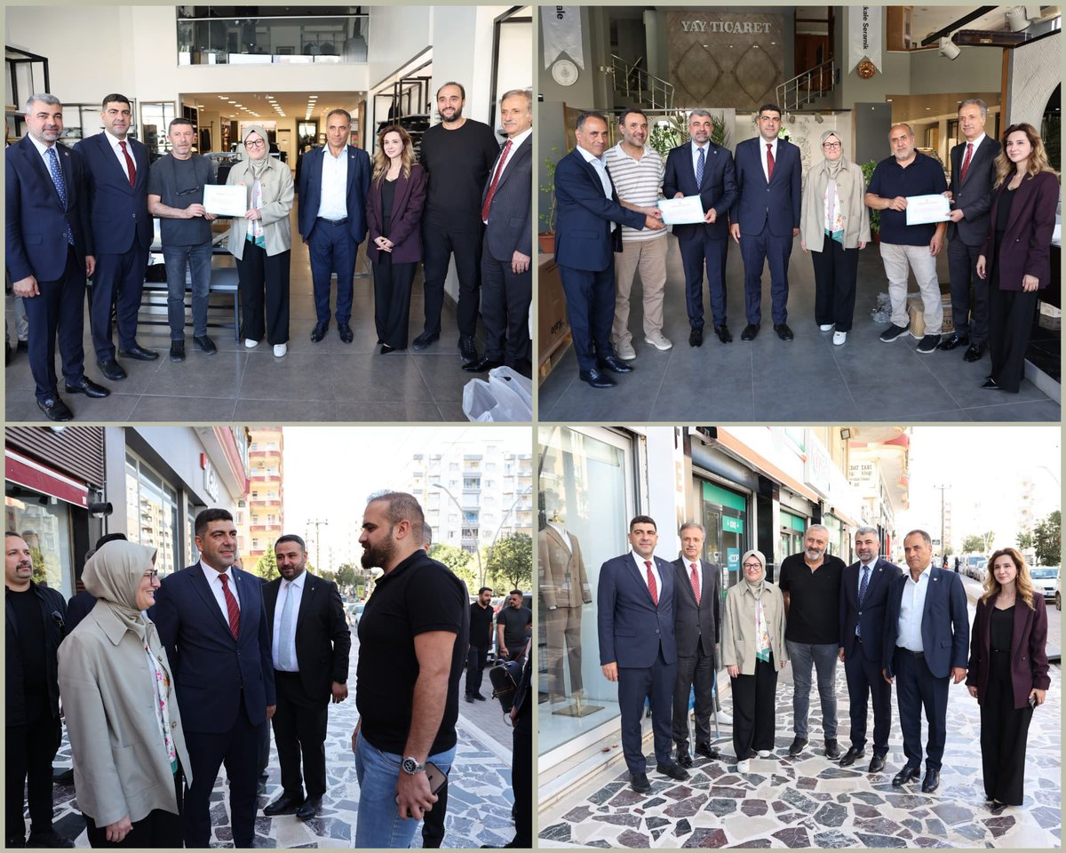 _yusufcoskun's tweet photo. Genel Başkan Yardımcımız Sayın @belginuygur10, MKYK üyelerimiz, Milletvekillerimiz ve il başkanımız ile birlikte Mardin’de kıymetli esnafımızı ziyaret ettik.

Misafirperverliği ve samimiyetiyle bizleri karşılayan esnafımızla sohbet ederek talep ve beklentilerini dinledik. Kendilerine bol ve bereketli kazançlar, işlerinde kolaylıklar diliyoruz.

Milletimizle gönül gönüle, Türkiye Yüzyılı hedeflerimiz doğrultusunda çalışmaya devam ediyoruz.