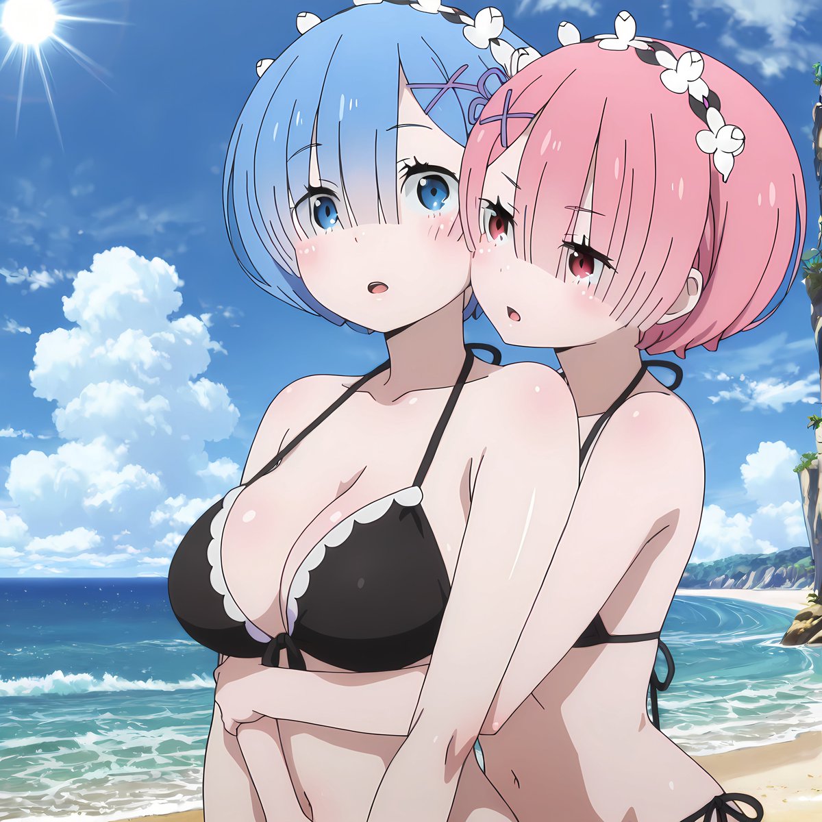 mousouclub33's tweet photo. レム「あ、あの……姉さま？」
ラム「ぎゅー、よ」

#リゼロ/レム/ラム/Rem/Ram https://t.co/ZkBxoSCW6r
