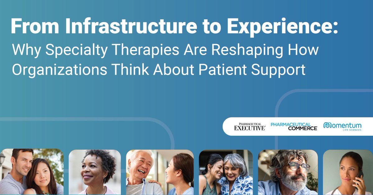 PharmaCommerce's tweet photo. As specialty therapies become more complex, patient support must evolve beyond individual services. Discover how connected technology and human engagement can create a more coordinated, personalized patient experience. #PatientSupport
https://t.co/PkUKF9gRTm https://t.co/ypmioGMOCh
