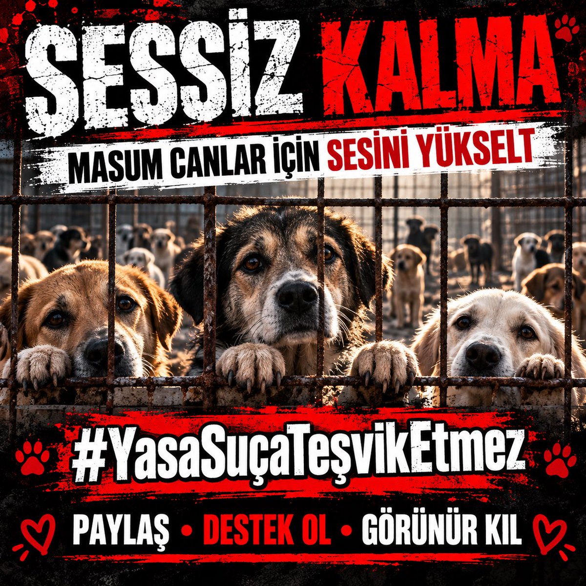 kochero's tweet photo. Sessiz kalma.
  
Masum canların yaşam hakkı için sesini yükselt.

Paylaş • Yorum yap • Yeniden paylaş • Görünür kıl

 #YasaSuçaTeşvikEtmez https://t.co/tkndkTWS4R