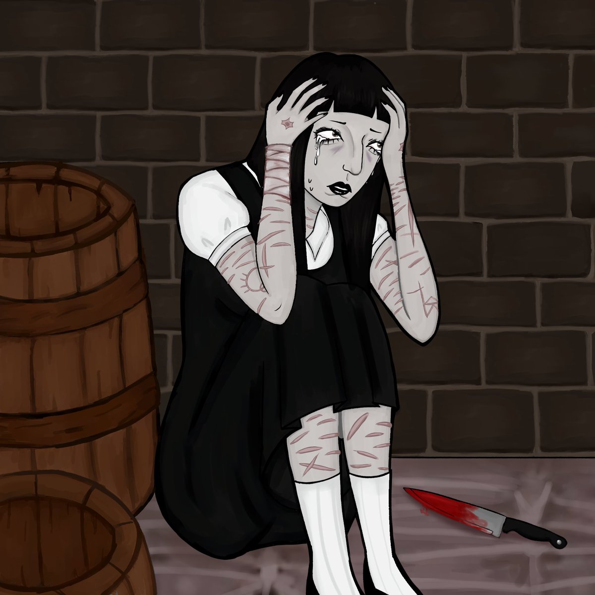 diediemyd4rlng's tweet photo. drawing i don’t feel like finishing rn :p
”im no one.. just a lonely caterpillar waiting to shed its skin”
#samarie #fearandhunger #funger #fearandhungertermia #termina #impliedsamarina https://t.co/npI1Ssltrx