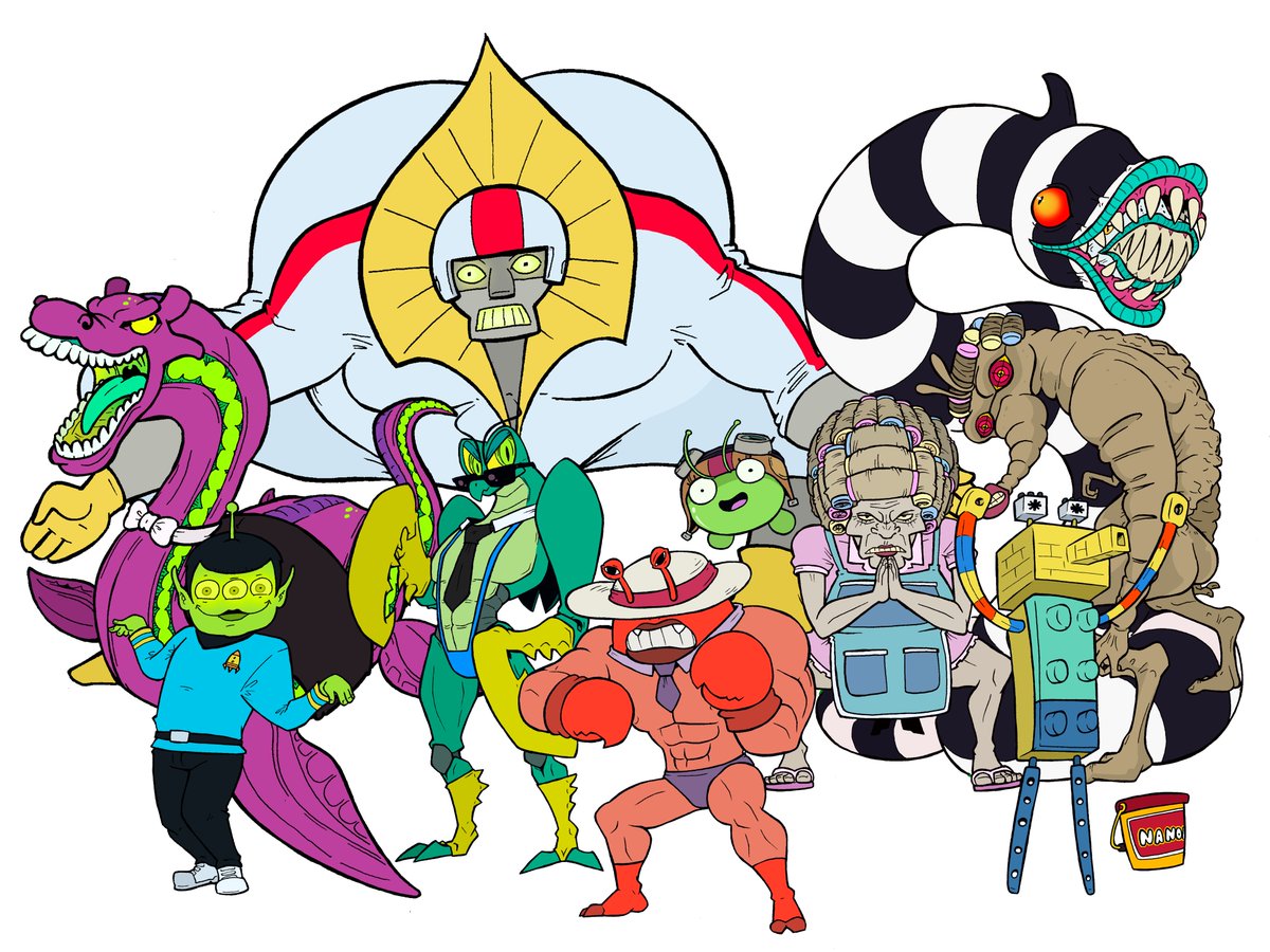 Malandra_Artz's tweet photo. #Dandadan #Fanart #buzzlightyear #TheSimpson #Cryptidos #Aliens #kickbuttowski #StarTrek #Zorak #FinalSpace #ThunderCats #beetlejuice #ElChavodel8 #HombresDeNegro

Tanda de Aliens y Criptidos de DanDaDan version caaricatura y Ludris una Marca de Blockes de Juguete sin Patrocinio https://t.co/hadywza4DX