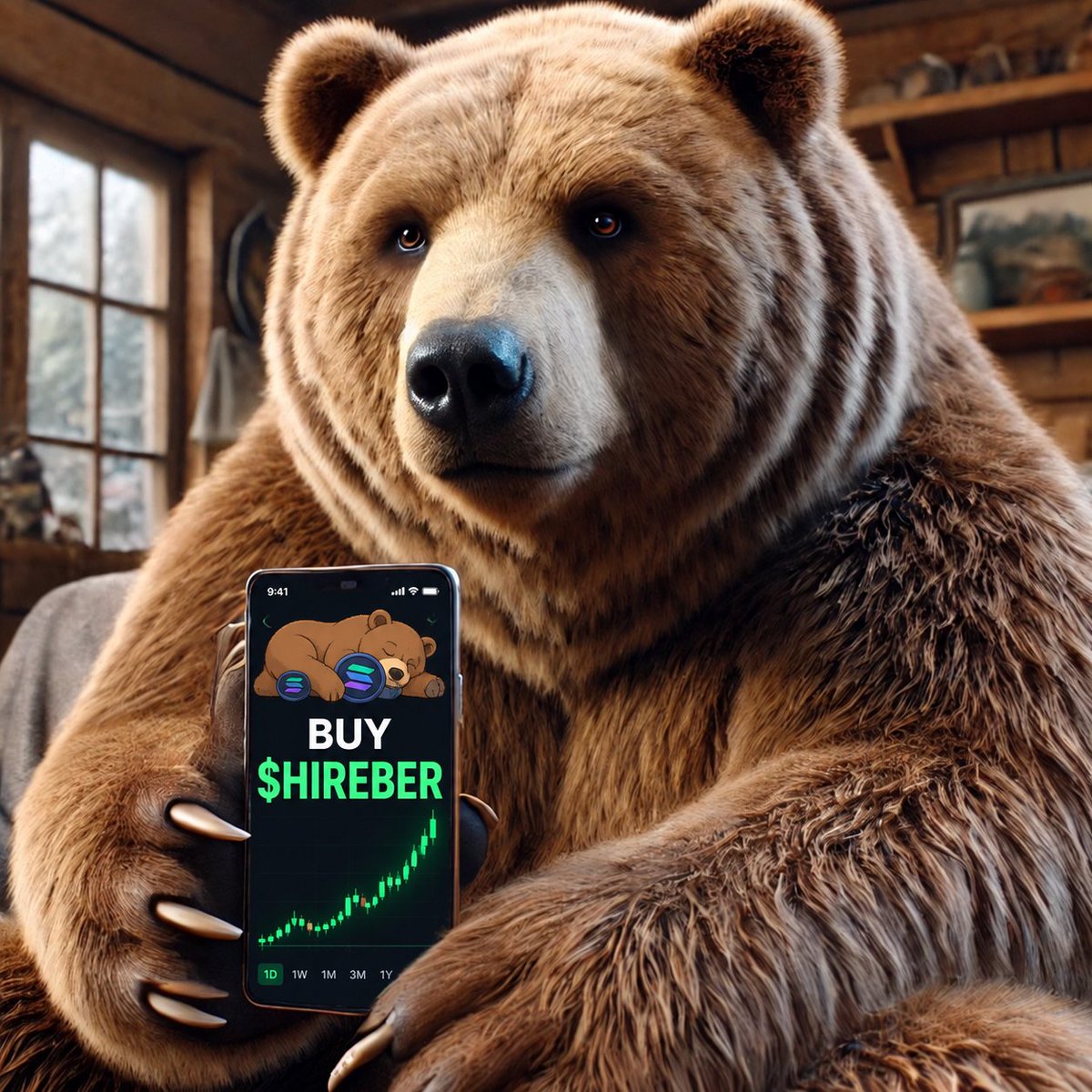 HIREBERNATION's tweet photo. NO MORE MEETINGS. Aped $HIREBER, now the only shift is watching the chart send. 🐻🚀 https://t.co/py6j4DJLXu