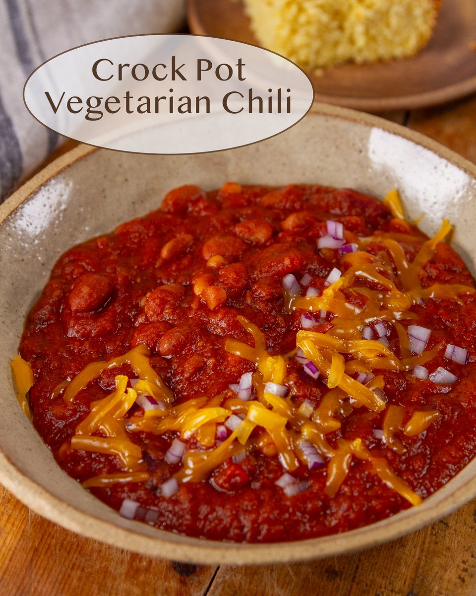LifeCurrentsDeb's tweet photo. Crock Pot Vegetarian Chili https://t.co/XfTmbfanWu https://t.co/jDKAnehciz