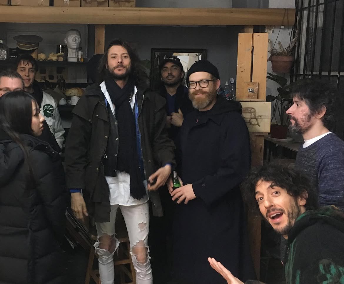 jctyranny's tweet photo. when the voidz visited sam adoquei the artist of 'visit of govindu' painting of tyranny album cover
from his short story 'the return of govindu' govindu is god of order and in the story govindu goes to tarao (a tyrant) and offers him a second chance to follow the right path https://t.co/4ISzWaqyZo